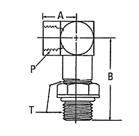 206804 Internal Pipe to SAE O-Ring